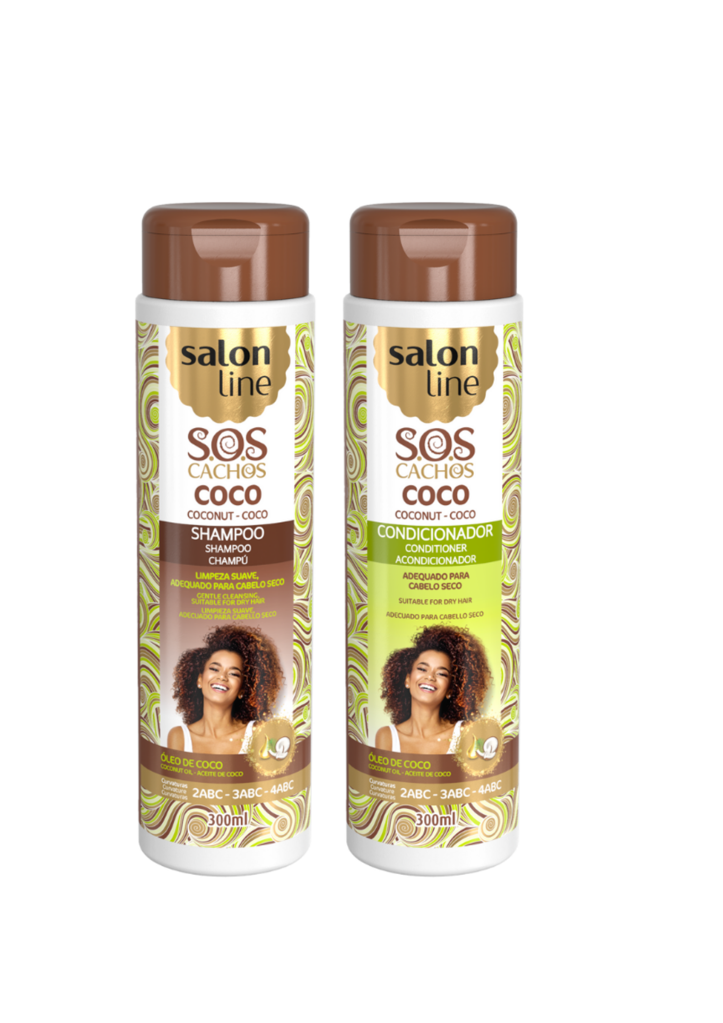 Salon Line SOS Cachos Kokusnuss Shampoo und Spulung für lockiges Haar