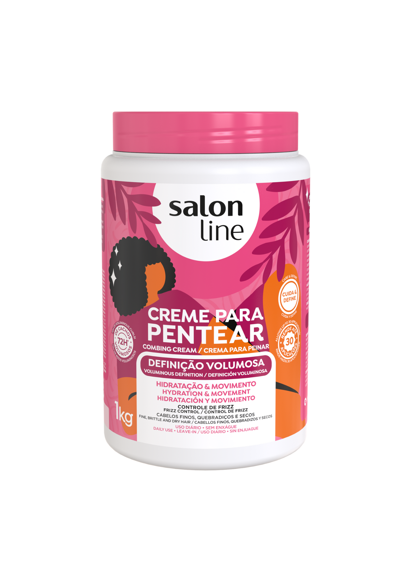 Salon Line Combing Cream Ultra Volume Definition 1KG - Curly Power