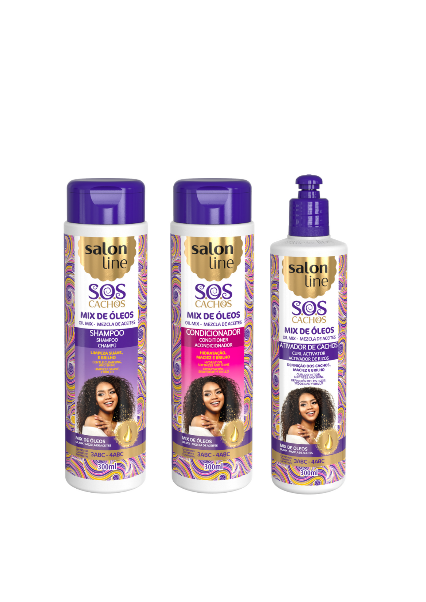 Oil Mix Linie für lockiges Haar – Shampoo für Tiefennährung