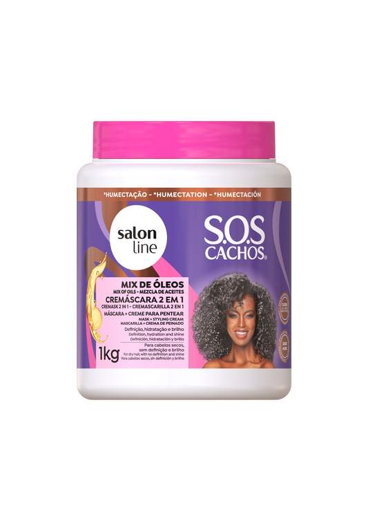 Salon Line 2 in 1 SOS Cachos Super Oils Cream Mask 1kg