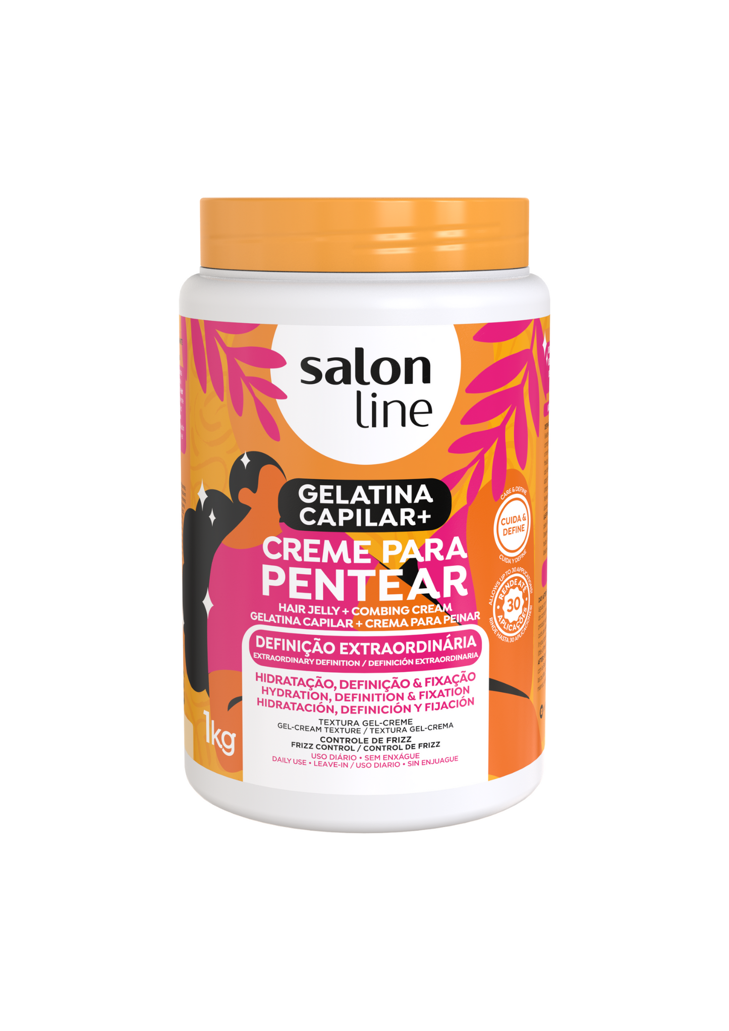 Salon Line Hair Gelly and Combing Cream 1KG - Curly Power