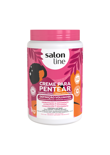 Salon Line Combing Cream Ultra Volume Definition 1KG - Curly Power