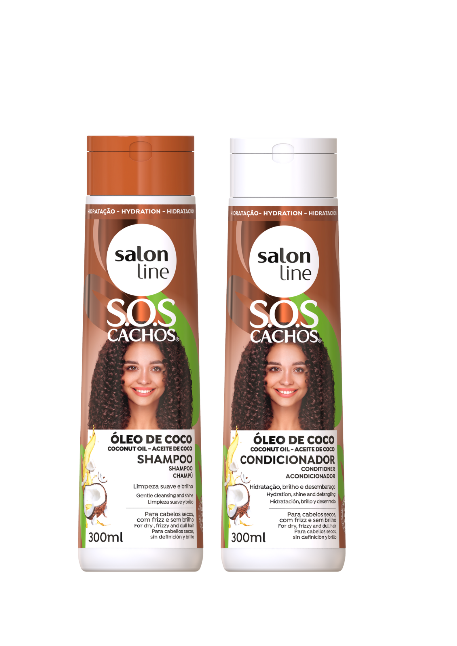 Kokos Linie für lockiges Haar – Shampoo für intensive Feuchtigkeit
