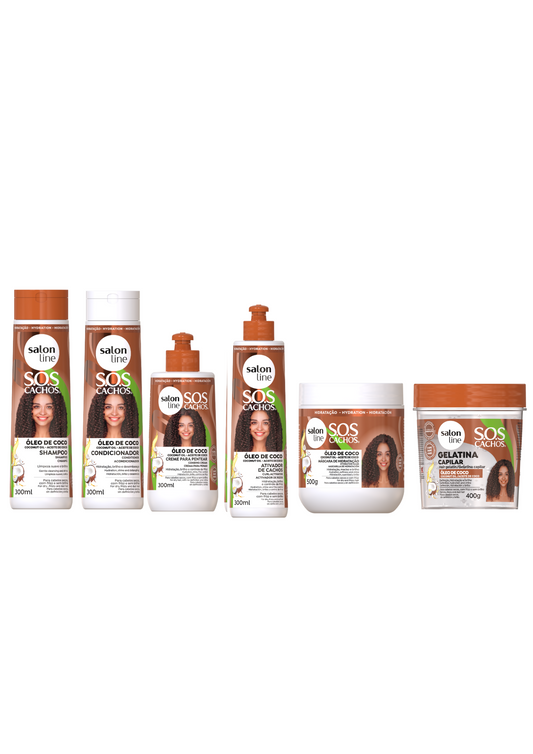 Kokos Linie für lockiges Haar – Feuchtigkeit & Frizzkontrolle