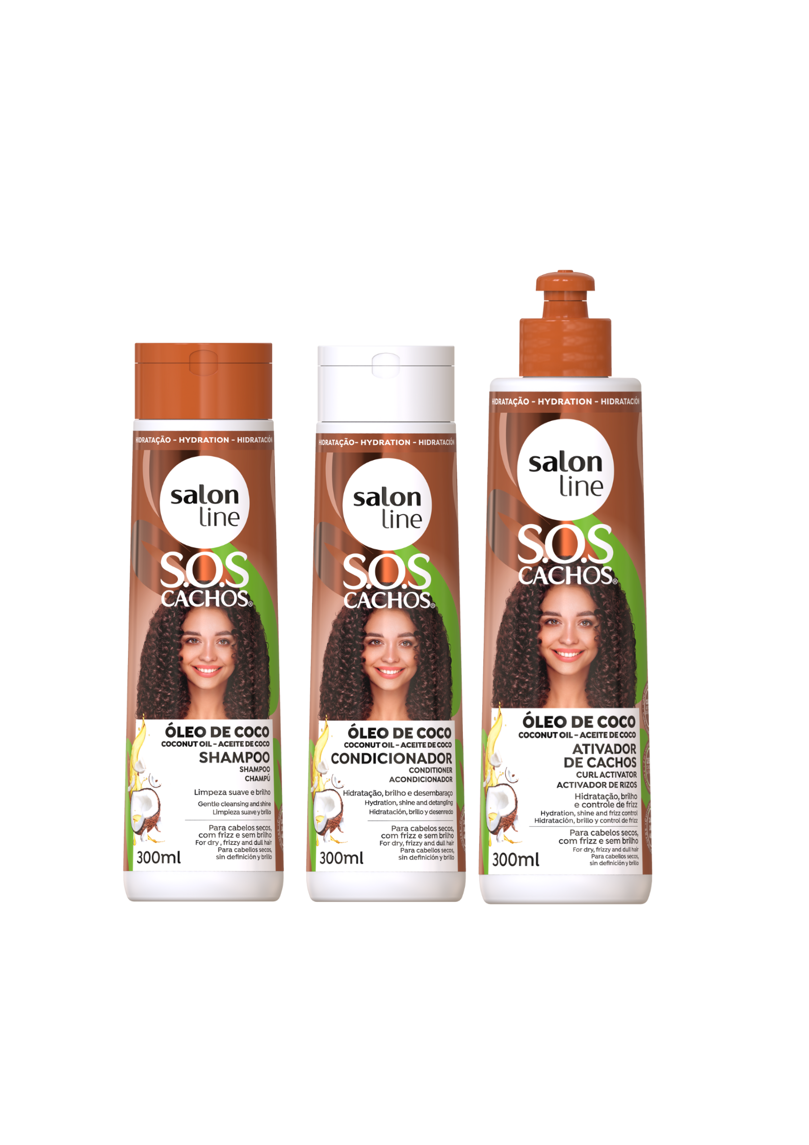 Kokos Linie für lockiges Haar – Conditioner für weiche, glänzende Locken