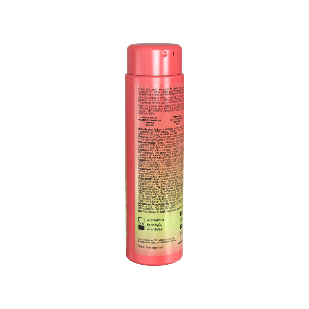 Salon Line S.O.S Cachos Shampoo +Shine 300 g