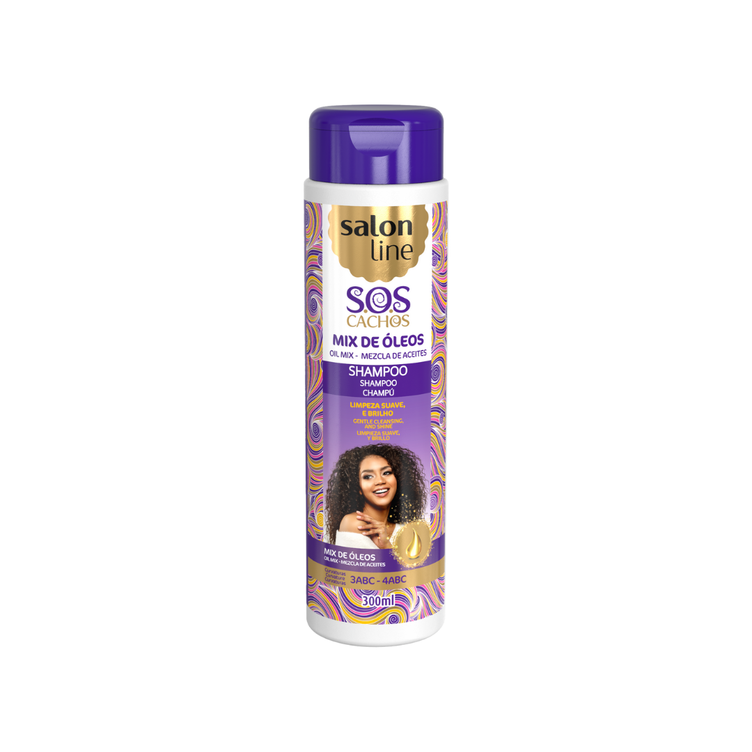 Salon Line SOS Cachos Oil Mix shampoo lockiges Haar