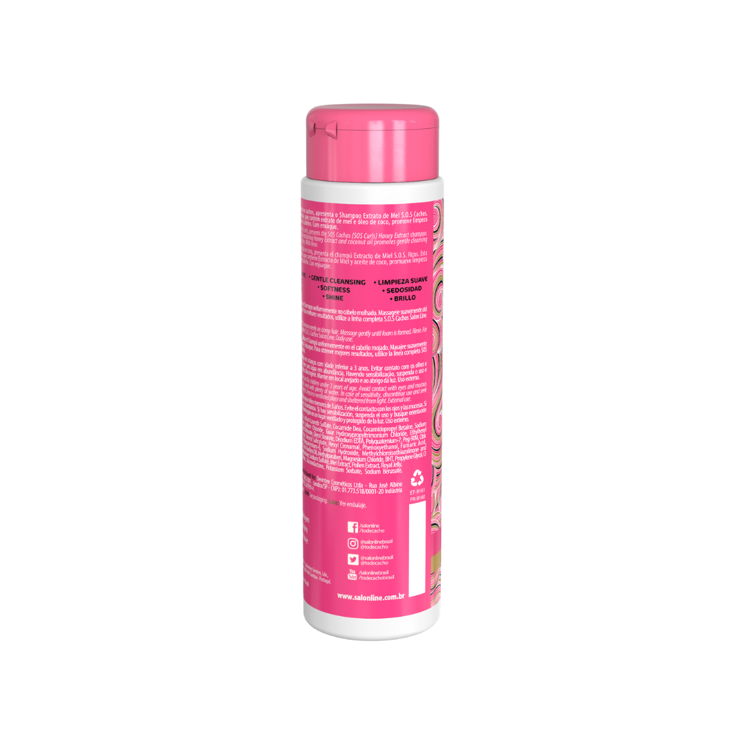 Salon Line S.O.S Cachos Shampoo Honey Extract 300 g - Curly Power