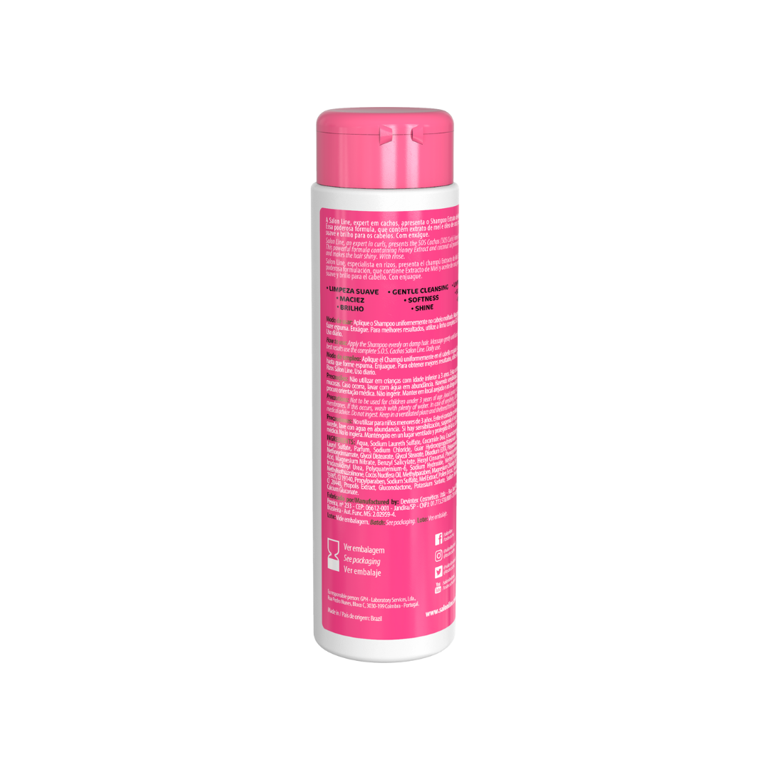 Salon Line S.O.S Cachos Shampoo Honey Extract 300 g - Curly Power