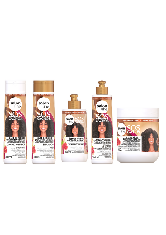Salon Line S.O.S Cachos Keratin and Castor Oil Lockenbox