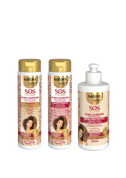 Salon Line S.O.S Cachos Keratin and Castor Oil Lockenbox