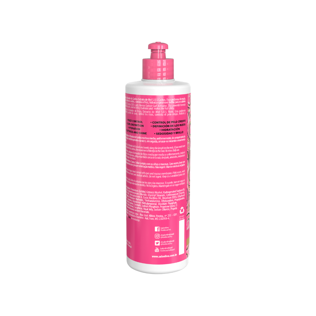 Salon Line S.O.S Cachos Curl Activator Honey Extract 500 g - Curly Power