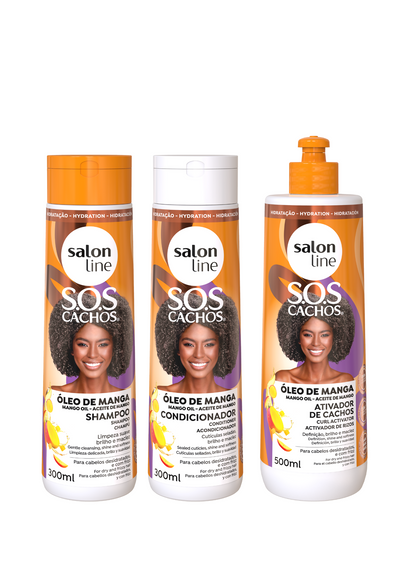 Mango Linie für lockiges Haar – Leave-in Combing Cream für definierte Locken