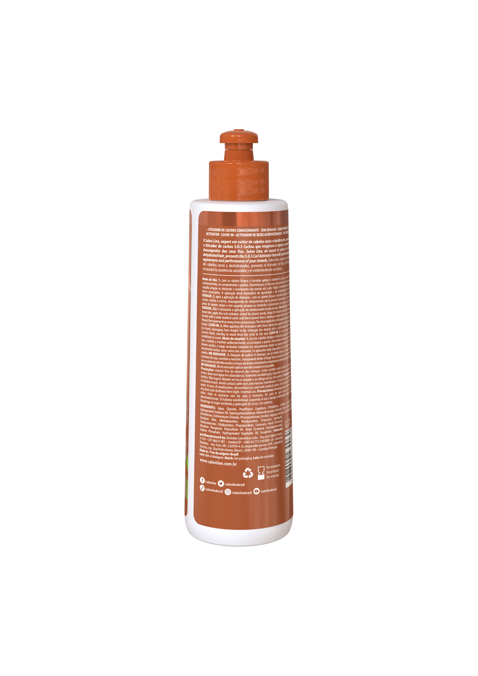 Salon Line SOS Cachos Kokosnuss Lockenaktivator für lockiges Haar